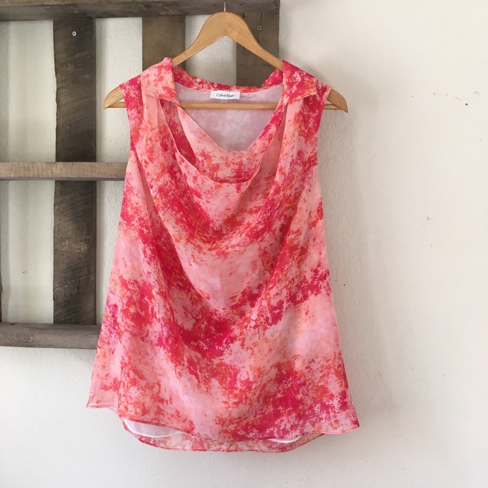 Calvin Klein sleeveless blouse
